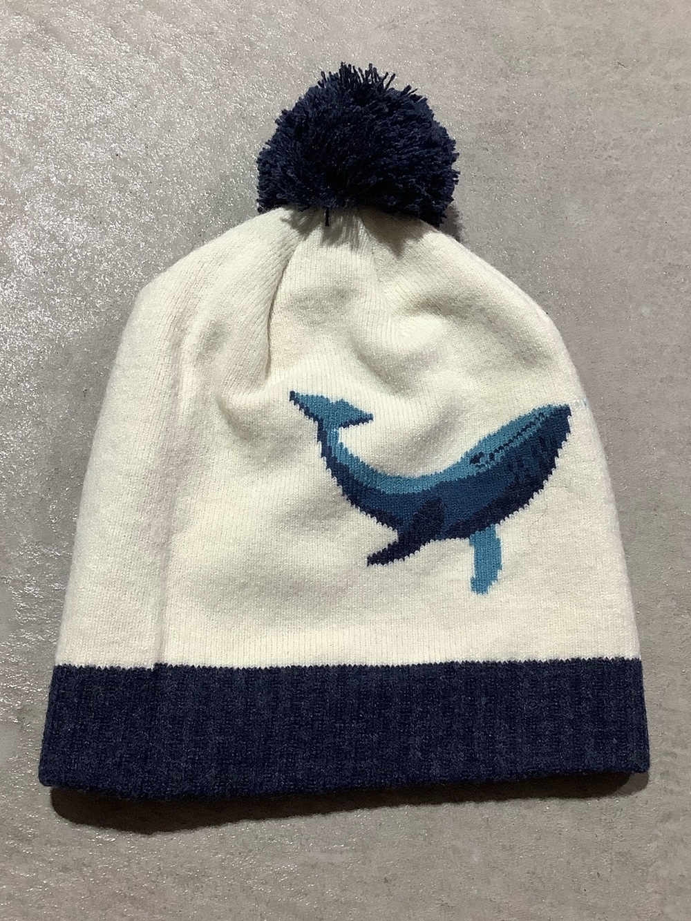 Coal youth whale beanie hat